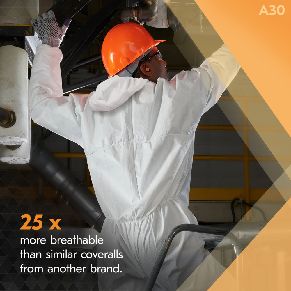 KleenGuard™ A30 Breathable Splash & Particle Protection Coveralls - 30936