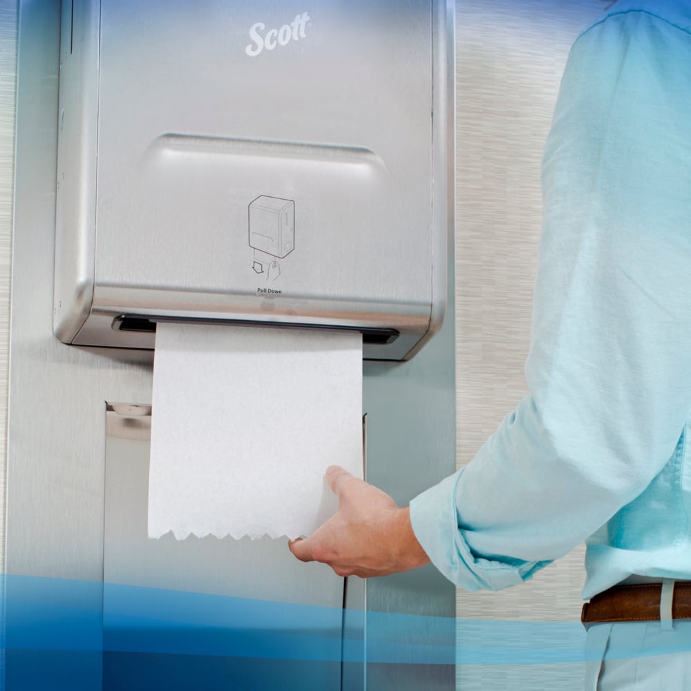 Scott® Pro™ Stainless Steel Recessed Hard Roll Towel Narrow Dispenser Housing (31498), without Trim Panel, Module sold seperately, 10.75" x 15.37" x 4.0" (Qty 1) - 31498