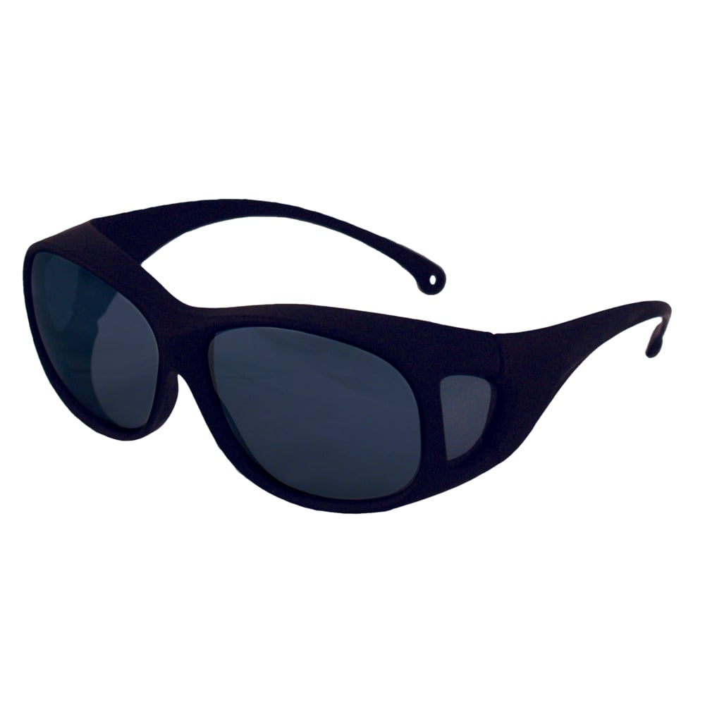 KleenGuard™ V50 OTG Safety Glasses (20747), with Anti-Fog Coating, Smoke Lenses, Brown Frame, Unisex for Men and Women (Qty 12) - 20747