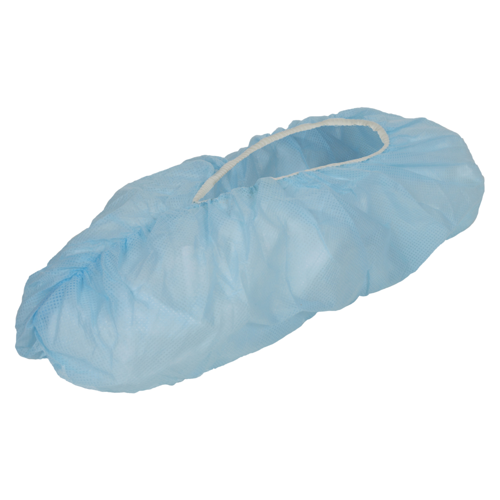 KleenGuard™ A10 Light Duty Shoe Covers (27222), Extra Large (XL), Blue, Elastic, Ambidextrous, 300 / Case - 27222