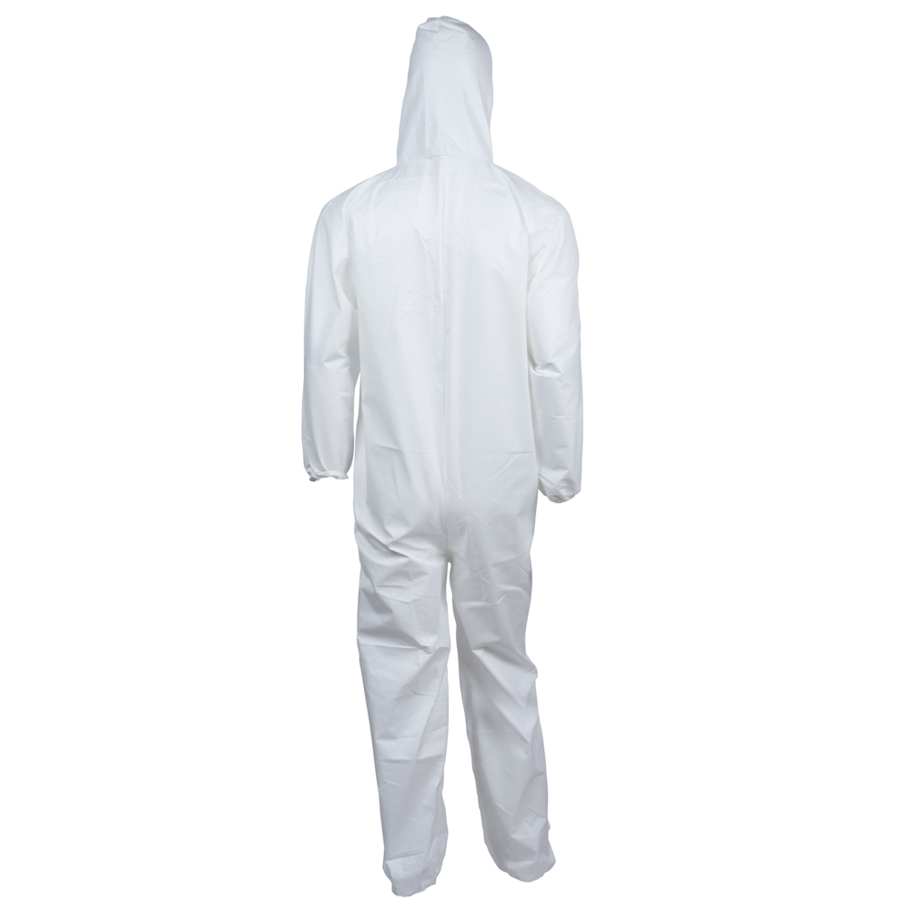 KleenGuard™ A40 Liquid & Particle Protection Coveralls (41173), White, 2XL (Qty 25) - 41173