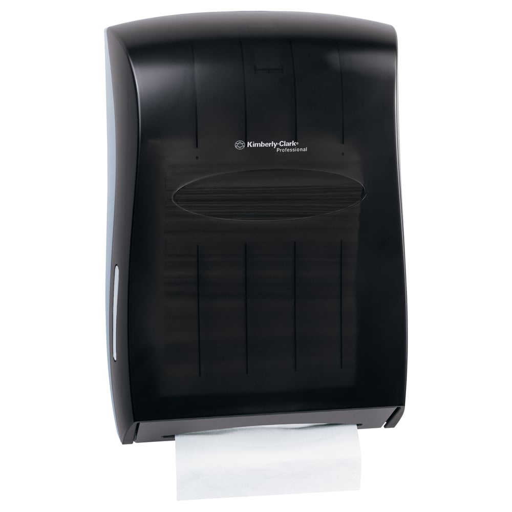 Kimberly-Clark Professional™ Universal Folded Towel Dispenser (09905), Smoke (Black), 13.31" x 18.85" x 5.85" (Qty 1) - 09905