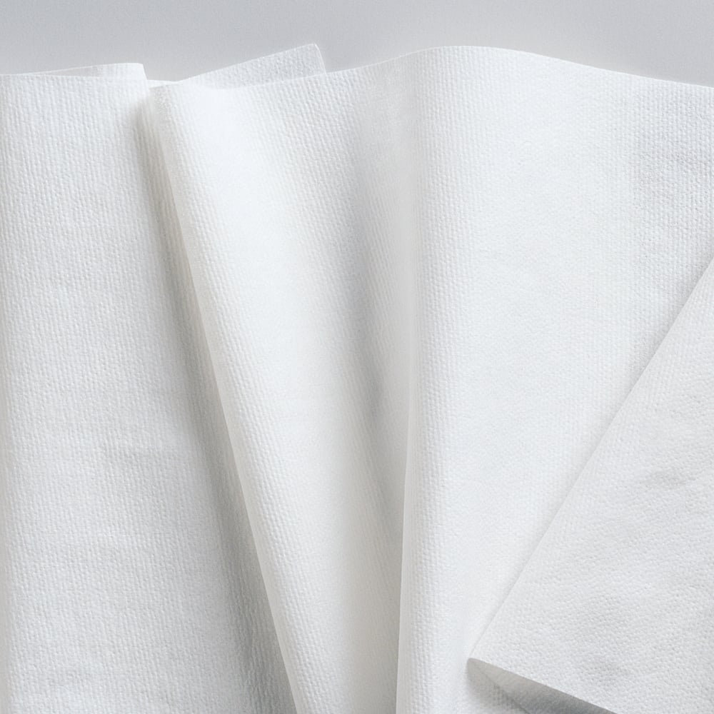 Chiffons de nettoyage multitâches WypAll® GeneralClean™ X60 (34955), rouleau géant, chiffons résistants et absorbants, blancs (1 100 feuilles/rouleau, 1 rouleau/caisse, 1 100 feuilles/caisse) - 34955