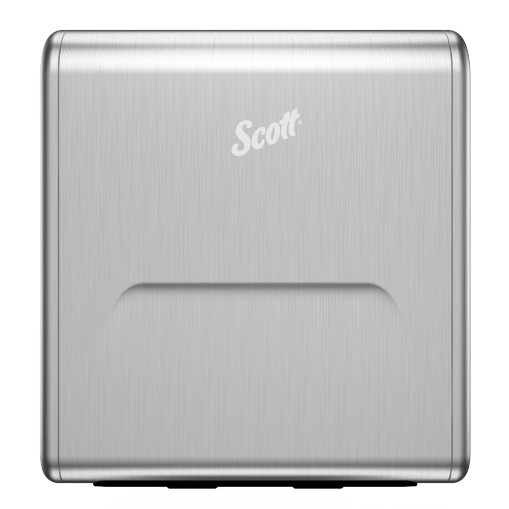 Distributrice encastrée pour essuie-mains en rouleau étroite en acier inoxydable Scott® Pro™ (31498), sans panneau de garnissage, module vendu séparément, 27,31 cm x 39,04 cm x10,16 (10,75 po x 15,37 po x 4,0 po) (qté 1) - 31498