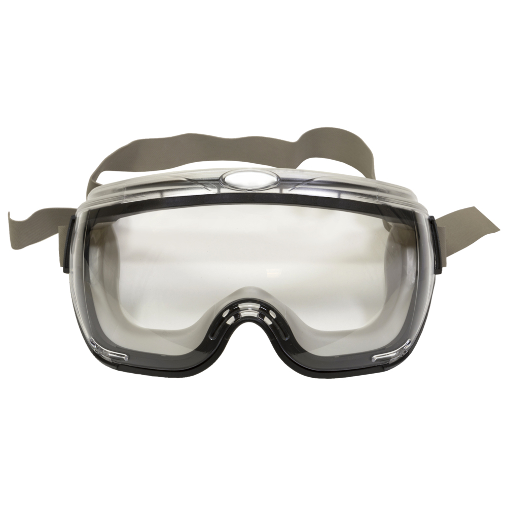 Surlunettes-masque de sécurité de KleenGuard V80 (18483), port par-dessus les lunettes, verres transparents antibuée confortables, monture noire, 30 paires/caisse - 18483