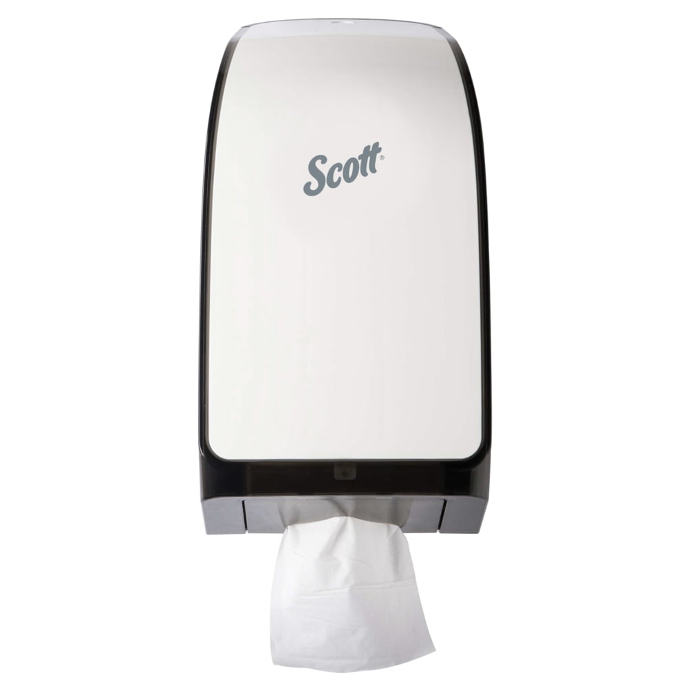 Scott® Hygienic Bathroom Tissue Dispenser (40407), White, 7.00" x 5.72" x 13.33" (Qty 1) - 40407
