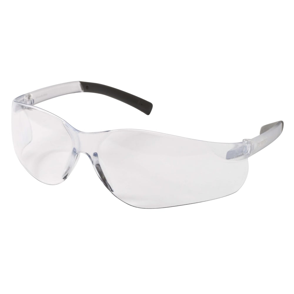 Lunettes de sécurité KleenGuard V20 Purity (25650), protection UV, verre trempé transparent, branches transparentes, 12 paires/caisse - 25650