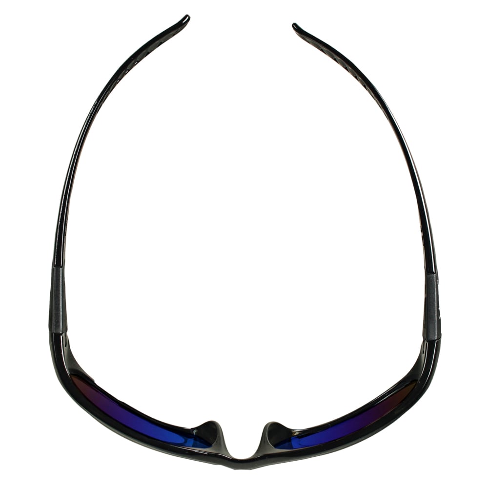 Lunettes de sécurité KleenGuard V40 Hellraiser (20543), verres miroirs bleus avec monture noire, 12 paires/caisse - 20543