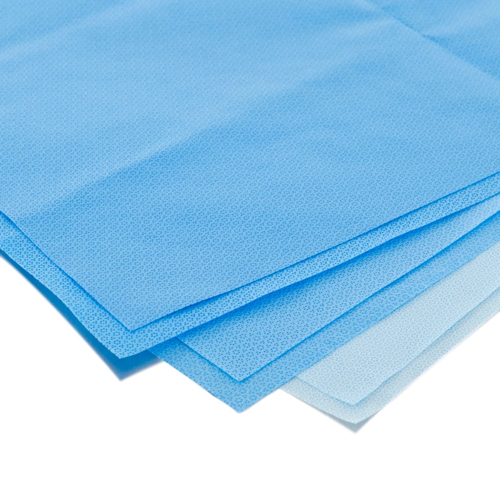 Emballage pour la stérilisation Kimtech Kimguard KC 100 (10715), pour traitement stérile, bleu, 15 po x 15 po, 1 000 feuilles/caisse - 10715
