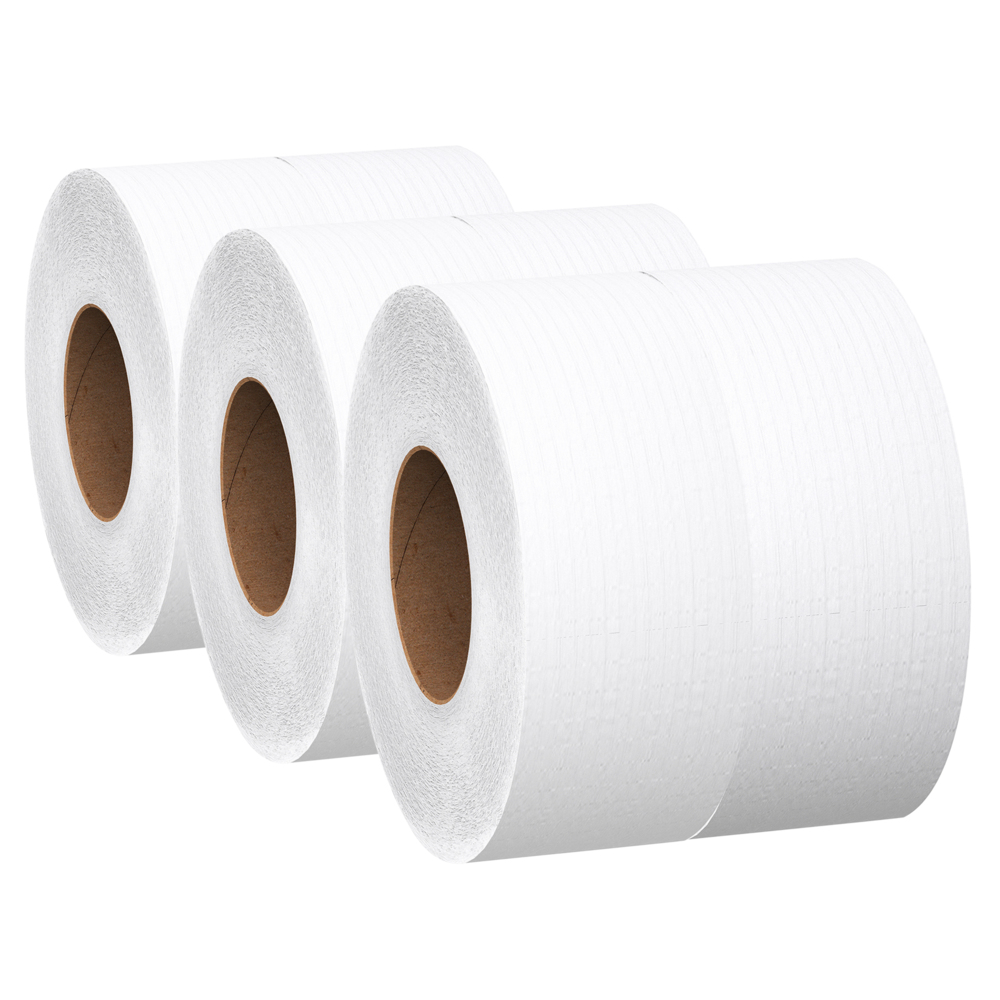 Scott® Essential Jumbo Roll Toilet Paper (07827), 2-Ply, White (2,000 '/Roll, 6 Rolls/Case, 12,000'/Case) - 07827