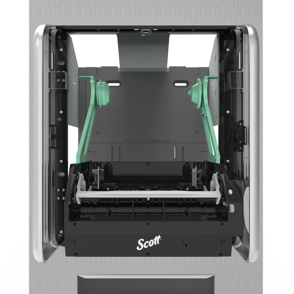 Module pour système de distributrice d’essuie-mains en rouleau dur électronique Scott Pro uniquement (pour essuie-mains en rouleau Scott Pro avec mandrin vert), noir, 1/caisse - 31499