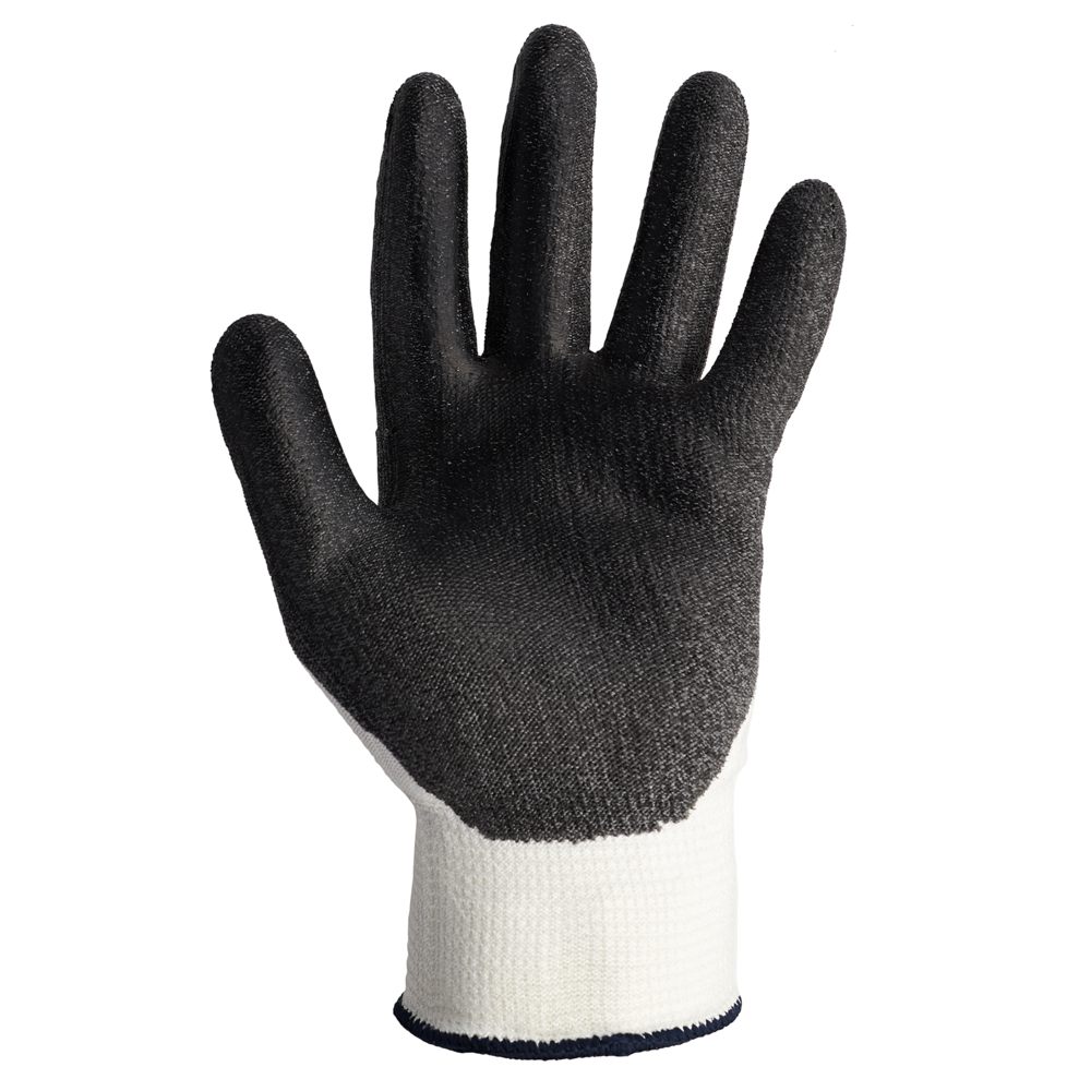 KleenGuard™ G60 Level 3 Economy Cut Resistant Gloves (42543), Black & White, Medium (8), 60 Pairs / Case (120 Each), 12 Pairs Bag, 5 Bags - 42543