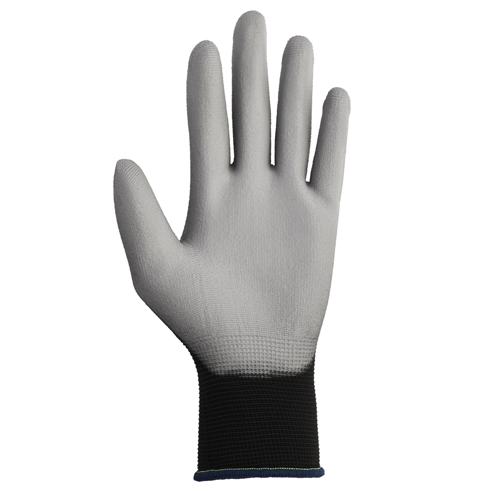 KleenGuard™ G40 Polyurethane Coated Gloves (38726), Thin Mil, Hand-Specific, Black/Grey, S (12 Pairs/Bag, 5 Bags/Case, 60 Pairs/Case) - 38726