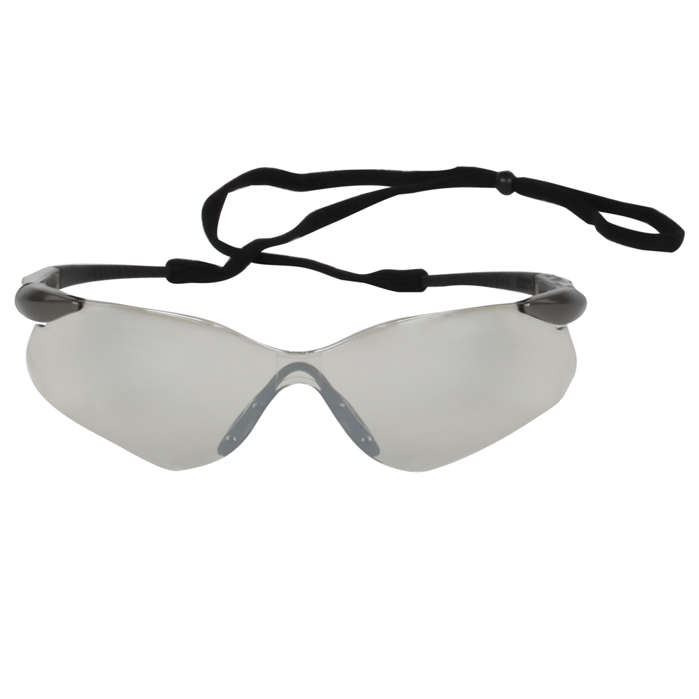 KleenGuard™ Nemesis™ VL Safety Glasses (29112), Indoor/Outdoor Lenses, Gunmetal Frame, Scratch Resistant, Unisex for Men and Women (Qty 12) - 29112