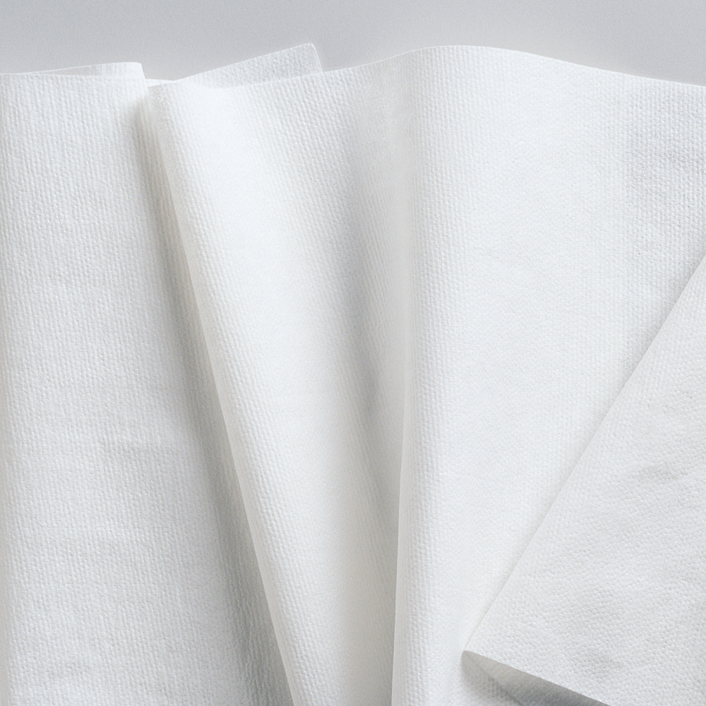 Chiffons de nettoyage multitâches WypAll® X60 General Clean (35010), serviettes de douche avec Hydroknit, 20 po x 43,7 po, blanches, 100 feuilles/paquet, 3 paquets/caisse - 35010