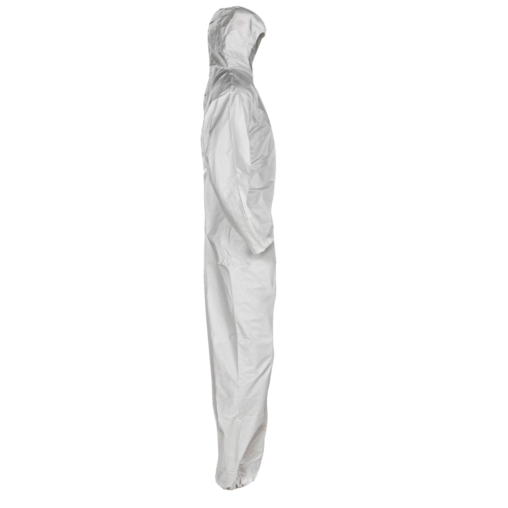 KleenGuard™ A35 Disposable Coveralls (38939), Liquid and Particle Protection, Hooded, White, Extra-Large (XL), 25 Garments / Case - 38939