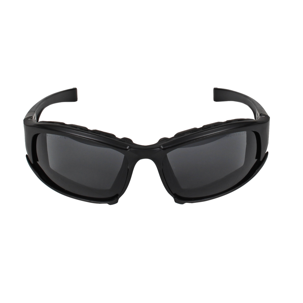 Lunettes de sécurité KleenGuard™ V50 Calico™ (25675), lentilles fumées avec revêtement antibuée KleenVision™, monture noire, lunettes unisexes (12 paires/caisse) - 25675