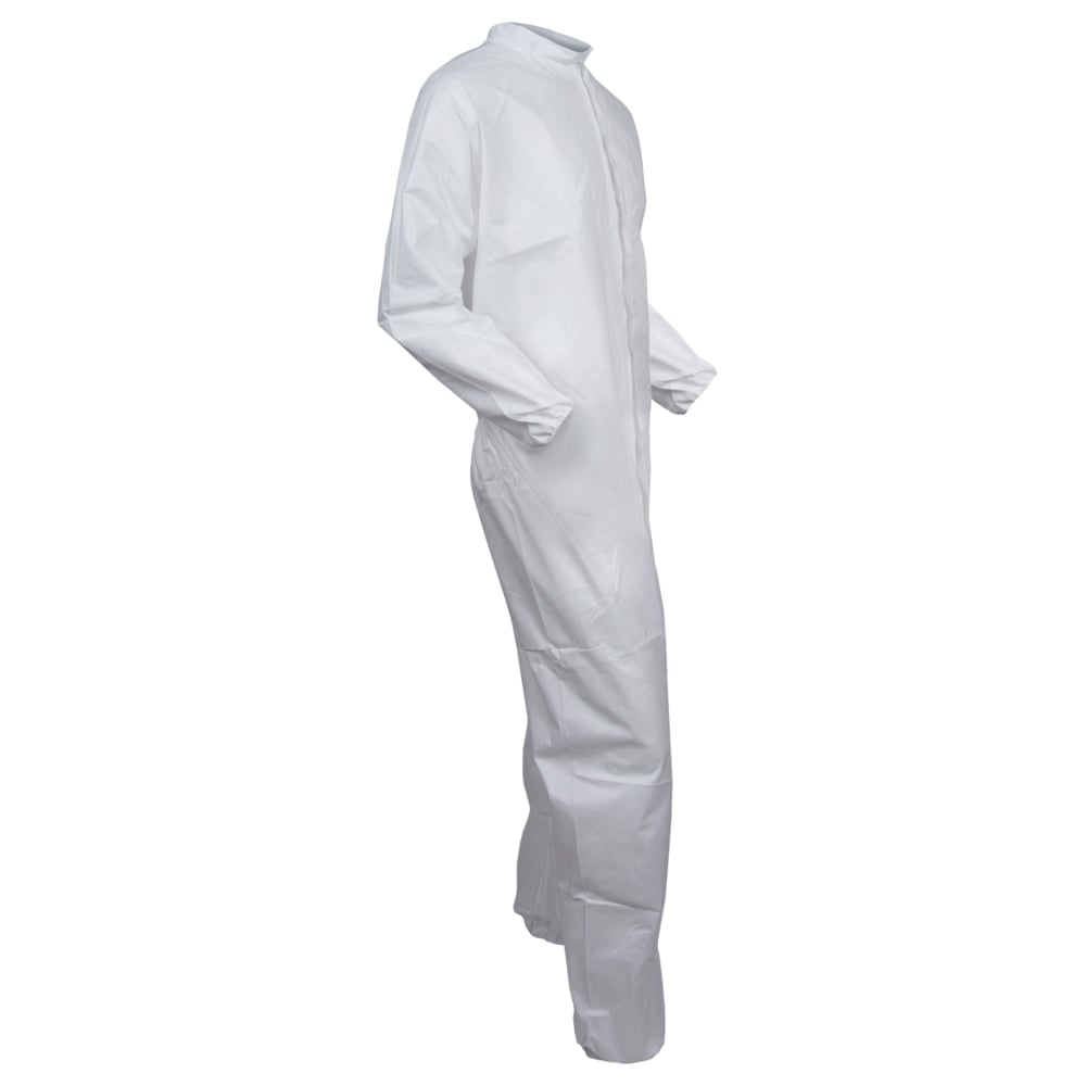 KleenGuard™ A30 Breathable Splash & Particle Protection Coveralls (35688), White, 5XL/6XL (Qty 21) - 35688