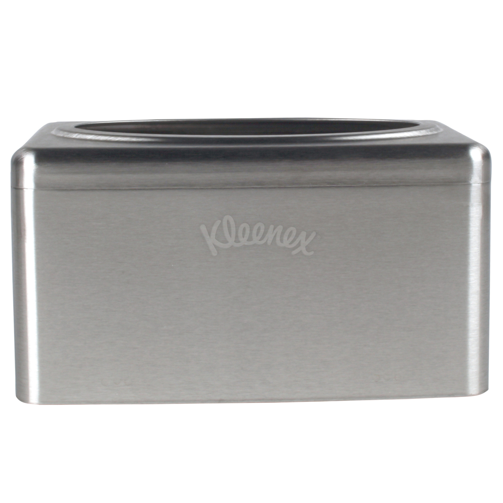 Kleenex® Folded Box Towel Dispenser (09924), Stainless Steel, 10.4" x 6.1" x 5.4" (Qty 2) - 09924