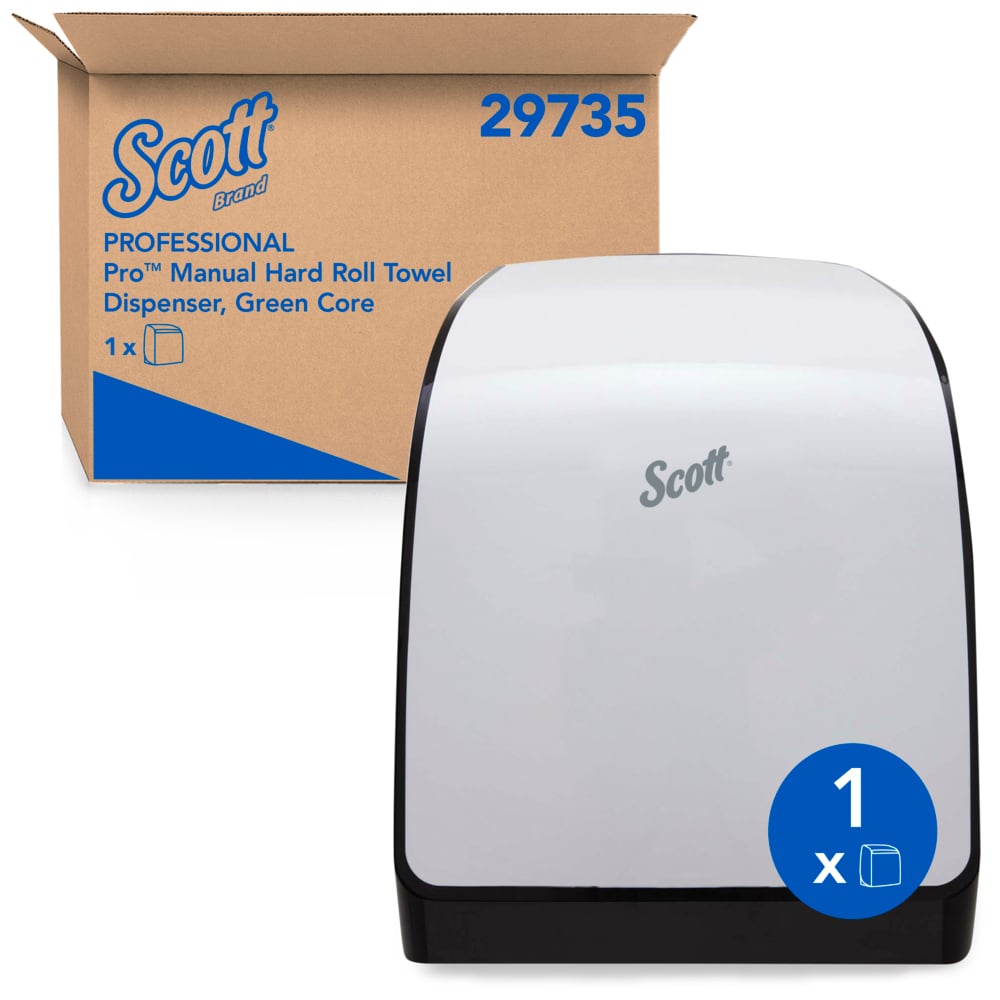 Scott® Pro Manual Hard Roll Towel Dispenser; Green Code - 29735