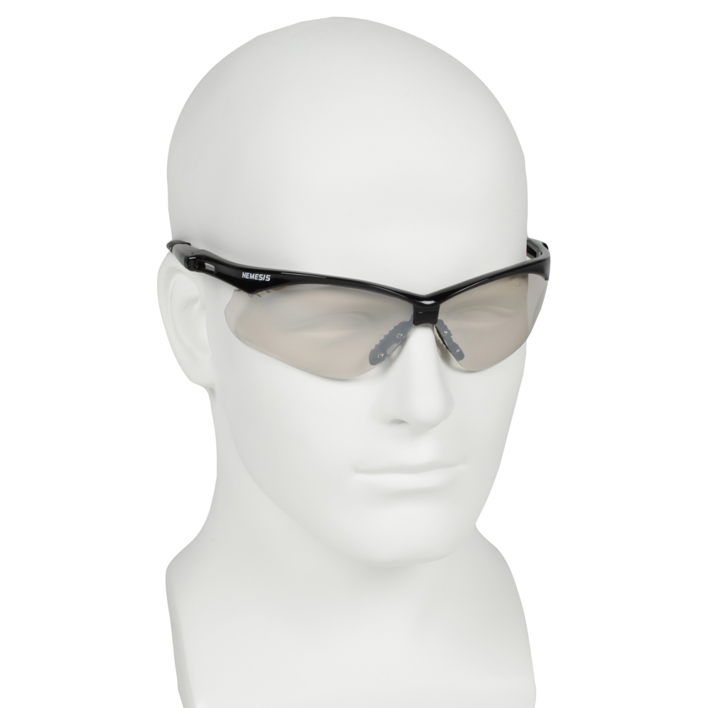 KleenGuard™ Nemesis™ CSA Safety Glasses (20381), Indoor/Outdoor Lenses, Black Frame, CSA Certified, Unisex for Men and Women (Qty 12) - 20381