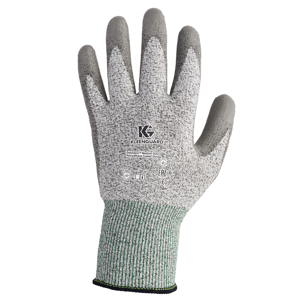 KleenGuard™ G60 Level 3 Economy Cut Resistant Gloves (13827), Grey & Salt & Pepper, 2XL, 12 Pairs / Bag, 1 Bag - 13827