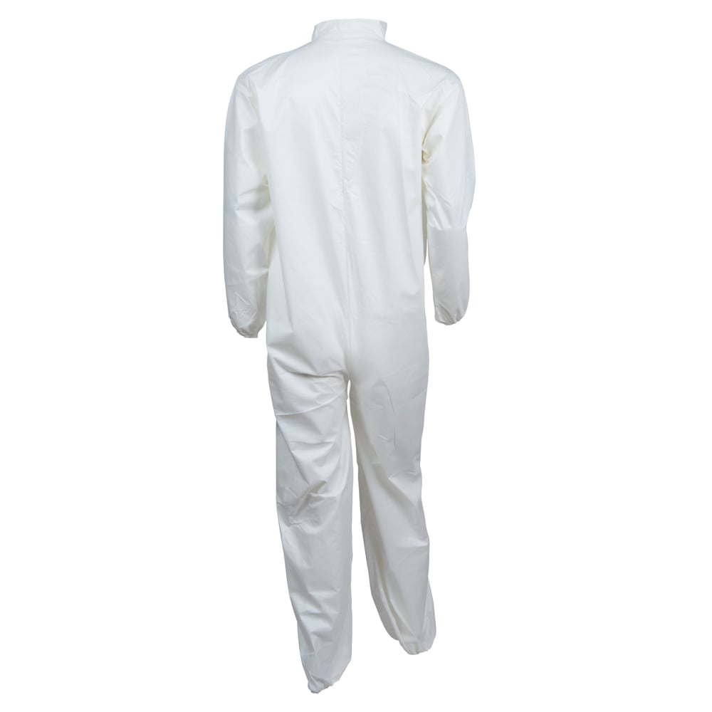 KleenGuard™ A40 Liquid & Particle Protection Coveralls (37685), White, Large (Qty 25) - 37685