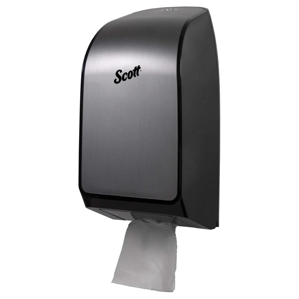Scott® Hygienic Bathroom Tissue Dispenser (39729), Stainless, 7.00" x 5.72" x 13.33" (Qty 1) - 39729