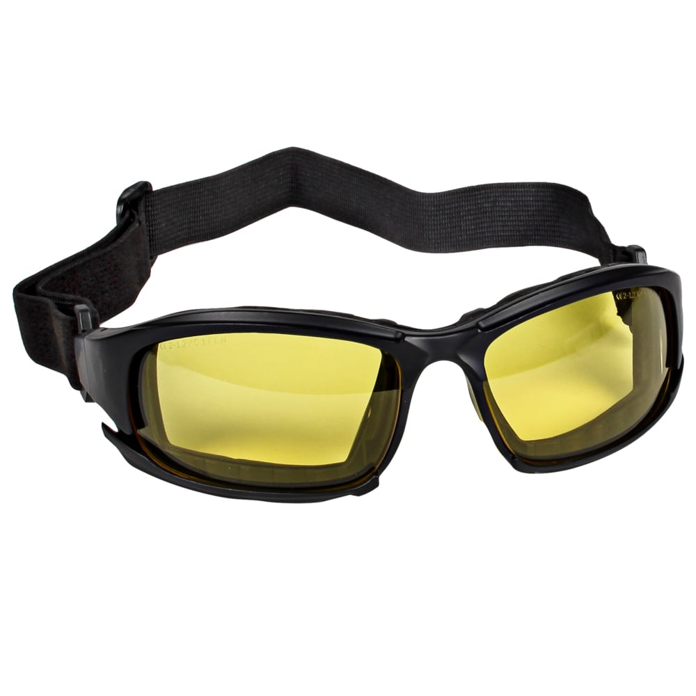 Lunettes de protection Calico Kleenguard™ V50 (25674), avec revêtement antibuée KleenVision™, verres ambrés, branches/serre-tête interchangeables (qté 12) - 25674