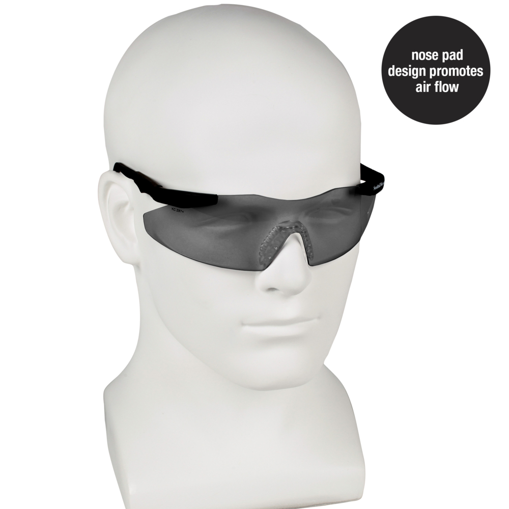 Smith & Wesson® Safety Glasses (19823), Magnum 3G Safety Eyewear, Smoke Lenses with Black Frame, 12 Units / Case - 19823