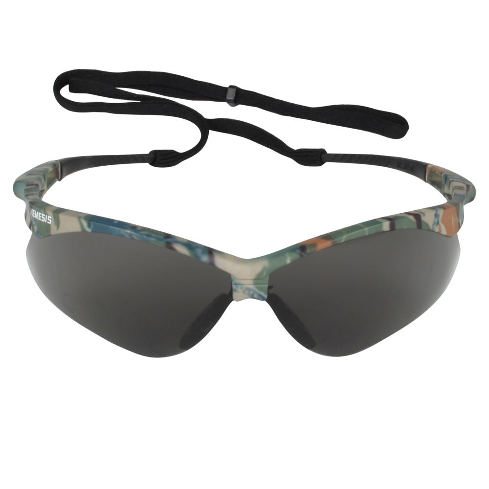 KleenGuard™ V30 Nemesis™ Safety Glasses (22609), Smoke Lenses with KleenVision™ Anti-Fog coating, Camo Frame, Unisex Eyewear for Men and Women (12 Pairs/Case) - 22609