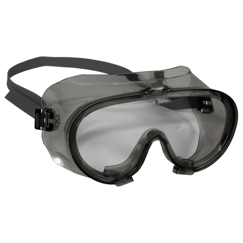 KleenGuard™ V80 Monogoggle™ 211 Safety Goggles (16670), with Anti-Fog Coating, Clear Lens, Smoke Frame, Unisex for Men and Women (Qty 36) - 16670
