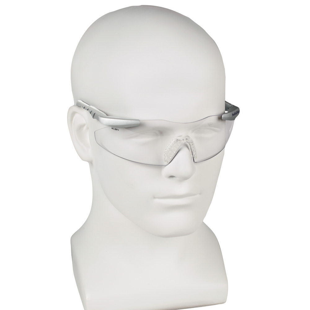 Smith & Wesson® Magnum® 3G Safety Glasses (19961), Clear Lenses, Platinum Frame, Unisex for Men and Women (Qty 12) - 19961