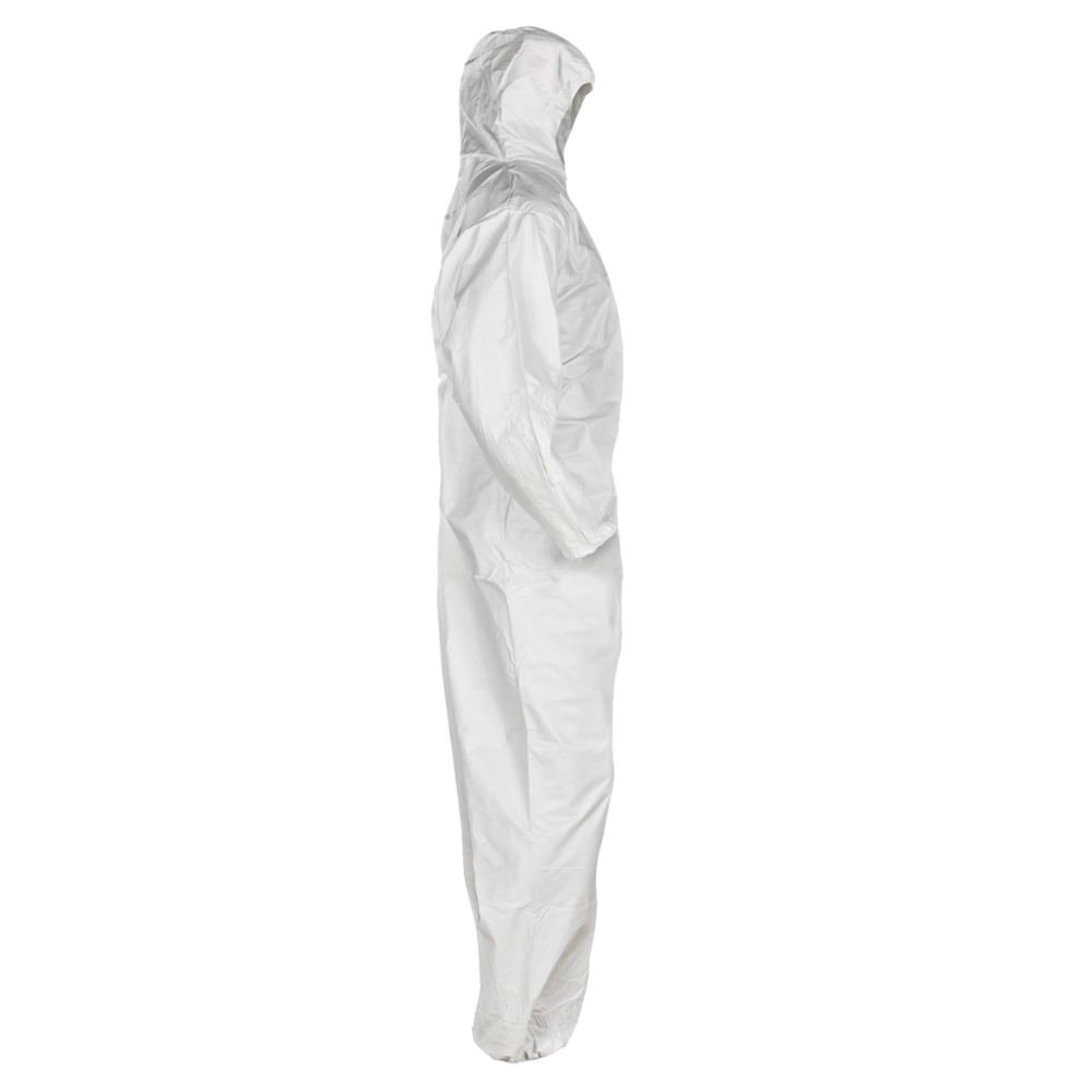 KleenGuard™ A45 Liquid & Particle Surface Prep & Paint Protection Coveralls (41505), Hooded, Reflex Design, Zipper Front, White, Large, 25 / Case - 41505