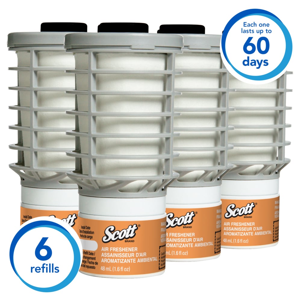 Scott® Essential Continuous Air Freshener (12373), Mango Scent (6 Refills/Case) - 12373