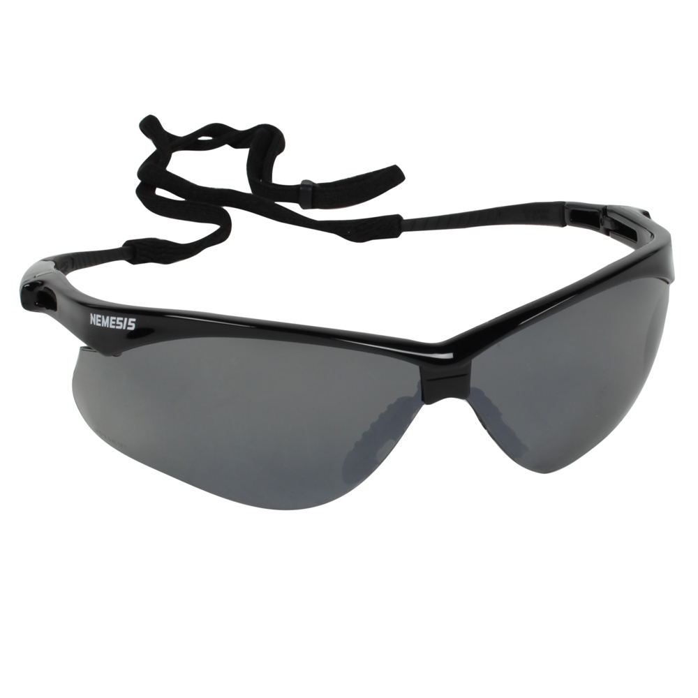 KleenGuard™ Nemesis™ CSA Safety Glasses (20380), Smoke Lenses, Black Frame, CSA Certified, Unisex for Men and Women (Qty 12)