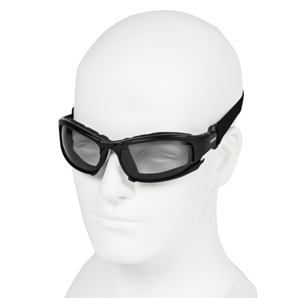 KleenGuard™ Calico Safety Eyewear V50 (36692), Half Shade Anti-Fog Lens with Interchangeable Temples and Head Strap, 12 Pairs / Case - 36692