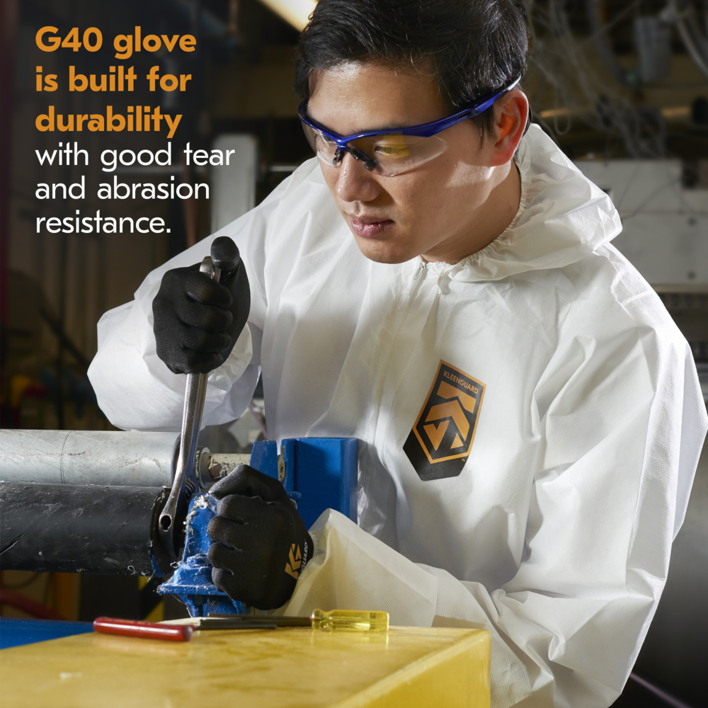 KleenGuard™ G40 Polyurethane Coated Gloves (37726), XL, High Dexterity, Black, 6 Pairs for Vending Bag, 10 Bags / Case - 37726