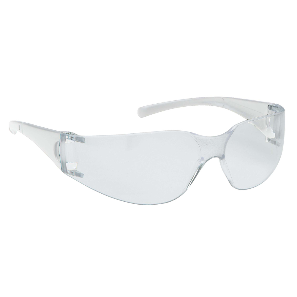 KleenGuard™ V10 Element™ Visitor Safety Glasses (25627), Clear Lenses, Clear Frame, Unisex for Men and Women (Qty 12) - 25627
