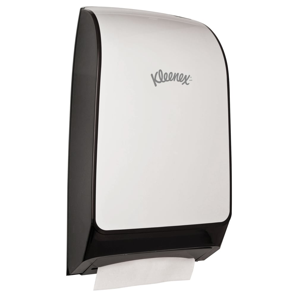 Kleenex® Premiere Folded Towel Dispenser (39640), White, 10.66" x 5.48" x 18.79" (Qty 1) - 39640