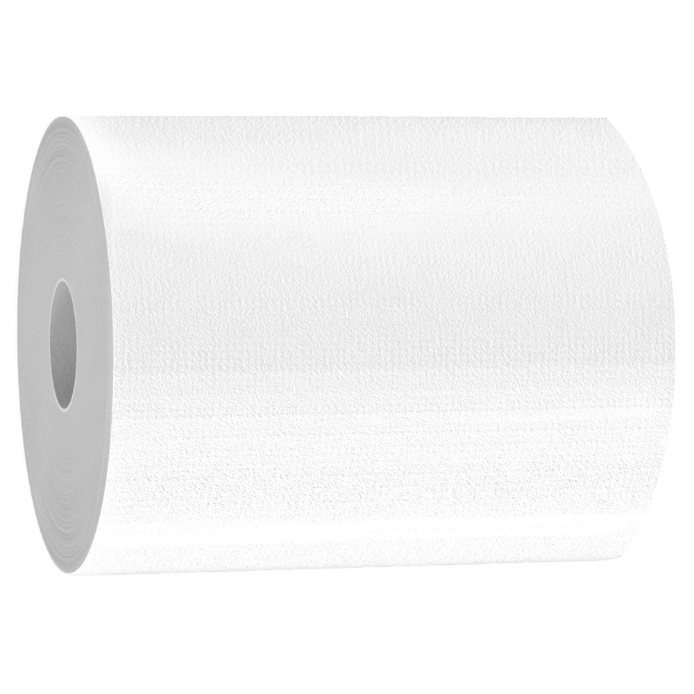 WypAll® PowerClean™ X70 Medium Duty Cloths (41702), Center-Pull Roll, Long Lasting Towels, White (275 Sheets/Roll, 3 Rolls/Case, 825 Sheets/Case) - 41702