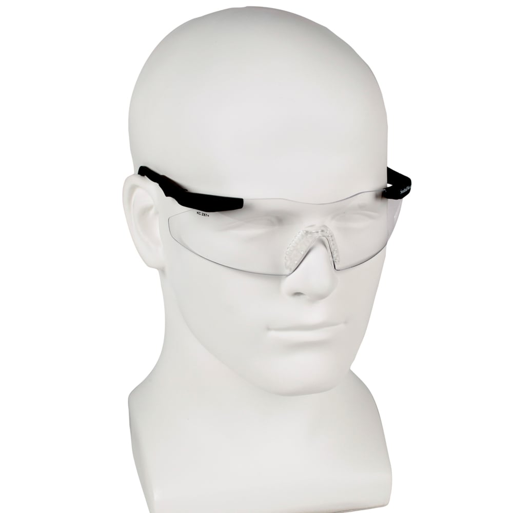 Smith & Wesson® Magnum® 3G Safety Glasses (19799), Clear Lenses, Black Frame, Unisex for Men and Women (Qty 12) - 19799