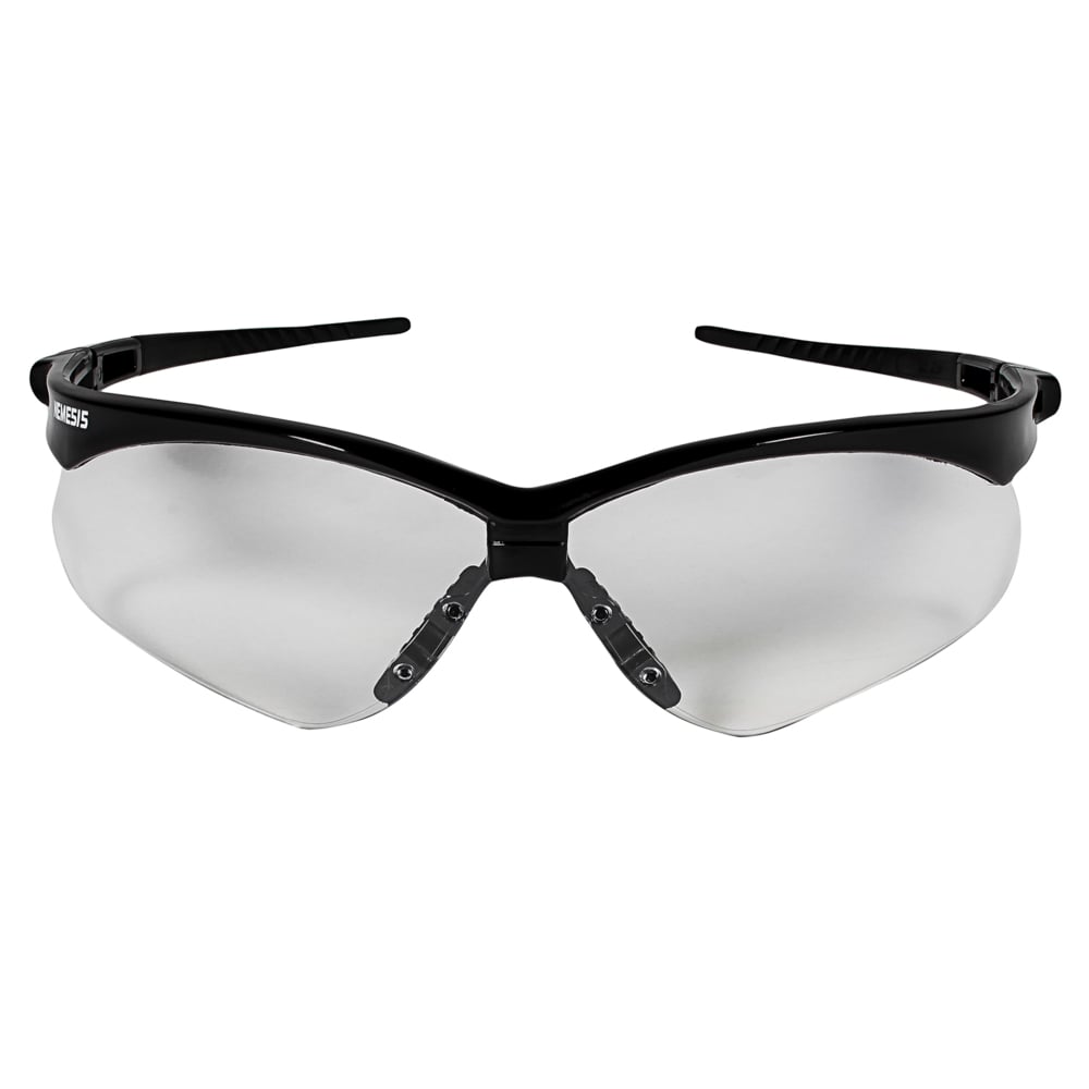 Lunettes de sécurité Nemesis KleenGuard V30 (22676), verres transparents avec monture noire, 12 paires/caisse - 25676