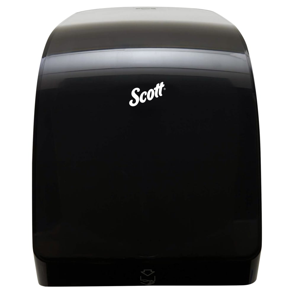 Scott® Pro Manual Hard Roll Towel Dispenser (29734), Black, for Green Core Scott® Pro Roll Towels, 12.66" x 16.44" x 9.18" (Qty 1) - 29734