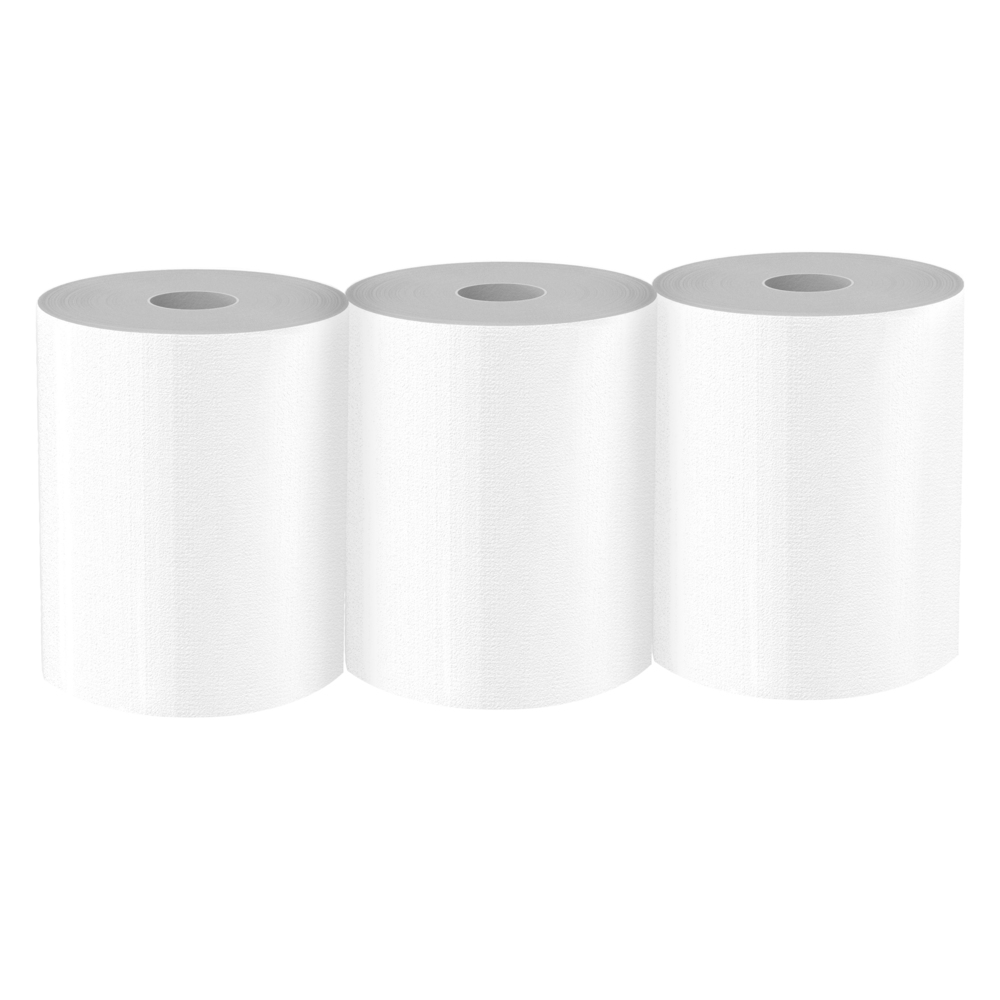 WypAll® PowerClean™ X70 Medium Duty Cloths (41702), Center-Pull Roll, Long Lasting Towels, White (275 Sheets/Roll, 3 Rolls/Case, 825 Sheets/Case) - 41702
