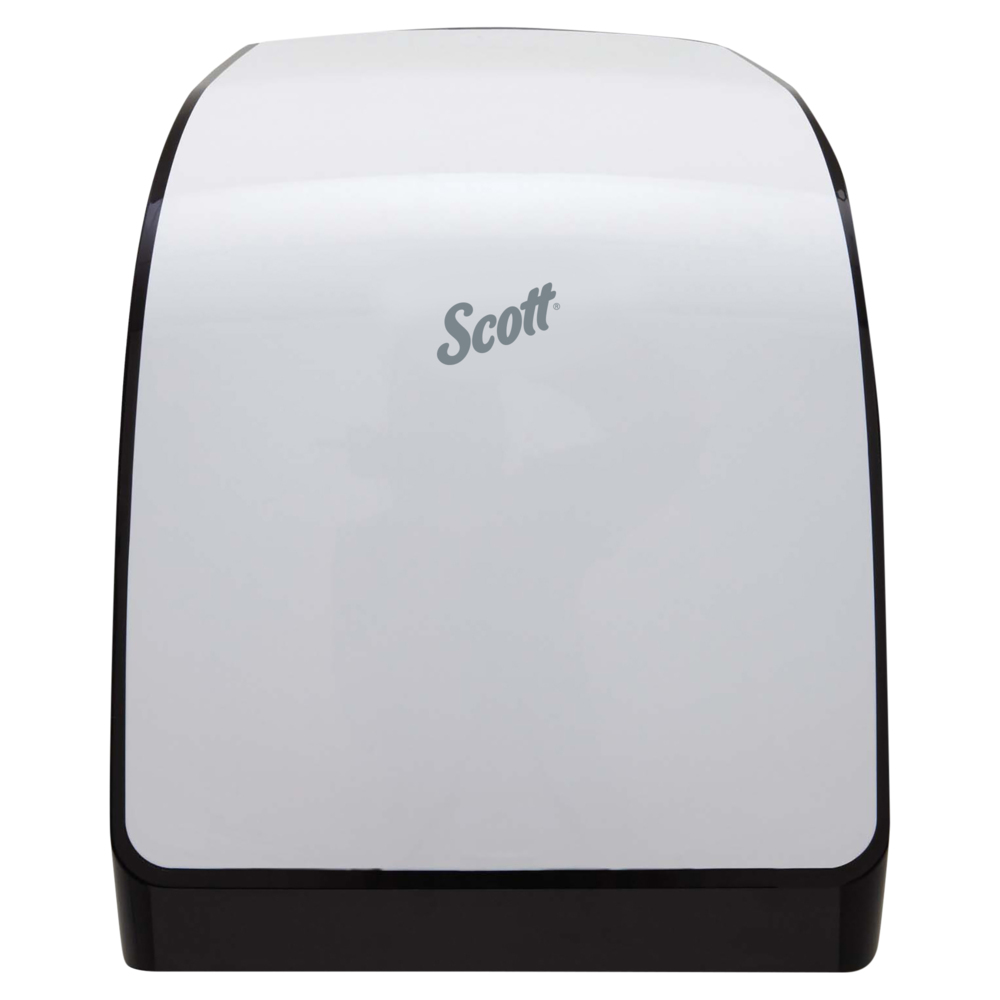 Scott® Pro Manual Hard Roll Towel Dispenser (29735), White, for Green Core Scott® Pro Roll Towels, 12.66" x 16.44" x 9.18" (Qty 1) - 29735