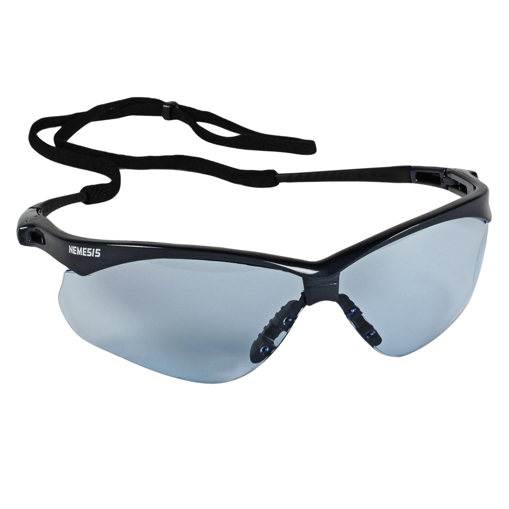 KleenGuard™ Nemesis™ CSA Safety Glasses (20383), Light Blue Lenses, Blue Frame, CSA Certified, Unisex for Men and Women (Qty 12) - 20383