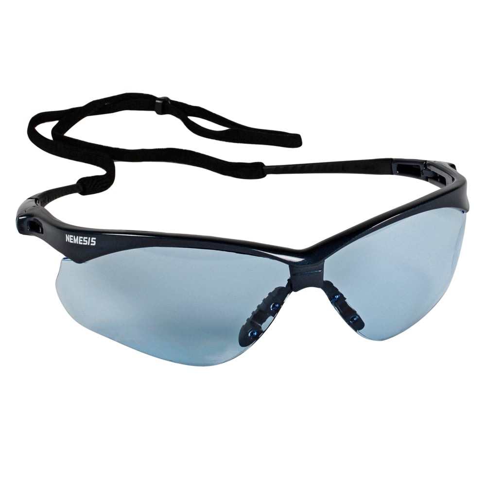 KleenGuard™ Nemesis™ CSA Safety Glasses (20383), Light Blue Lenses, Blue Frame, CSA Certified, Unisex for Men and Women (Qty 12) - 20383