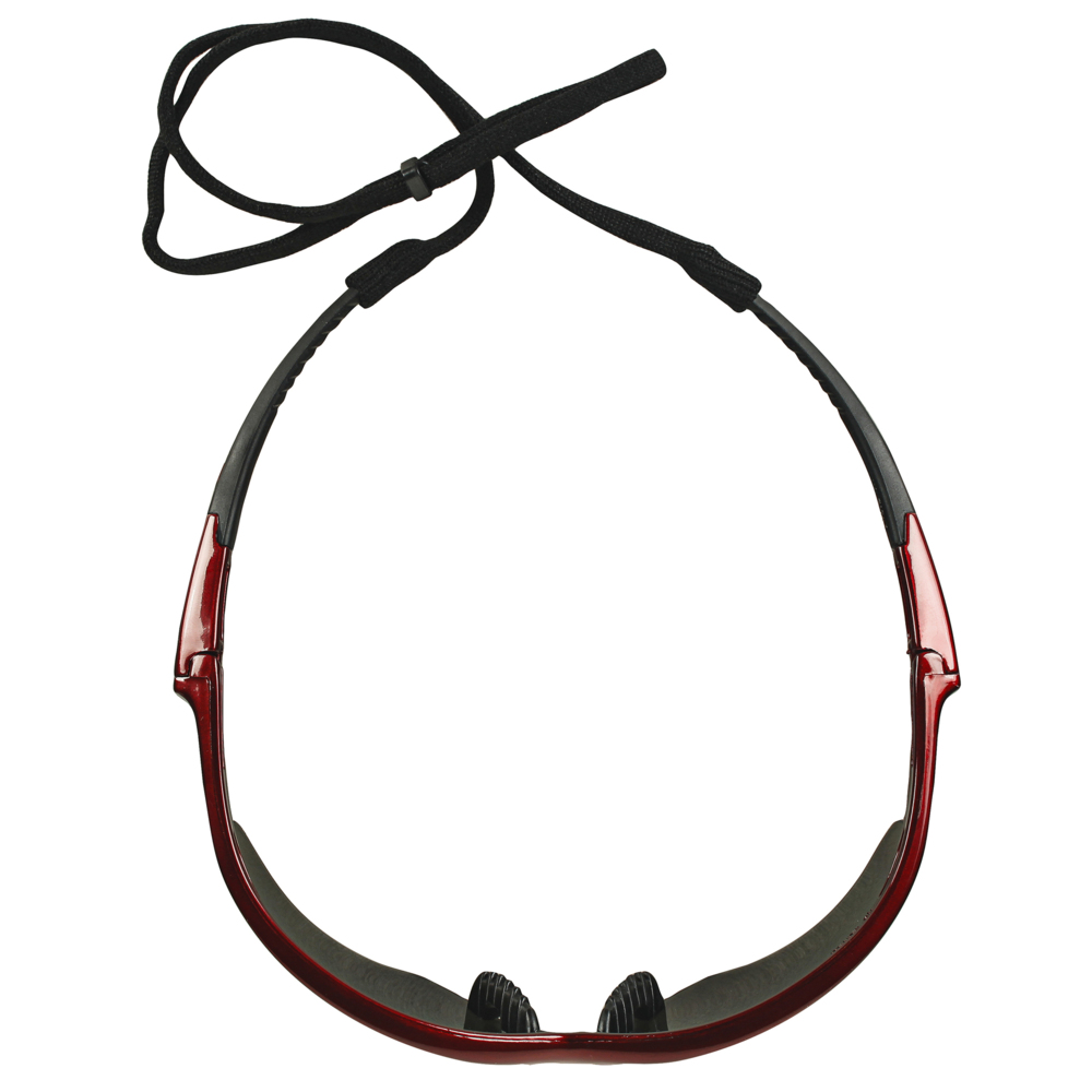 KleenGuard™ Nemesis™ Safety Glasses (22611), with KleenVision™ Anti-Fog Coating, Smoke Lenses, Red Frame, Unisex for Men and Women (Qty 12) - 22611