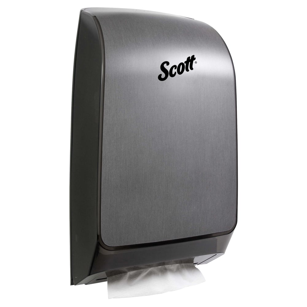 Scott Control MOD Slimfold Folded Paper Towel Dispenser (34830), 9.83 x  2.8 x 13.67, Compact, One-at-a-Time Manual Dispensing, White: :  Industrial & Scientific